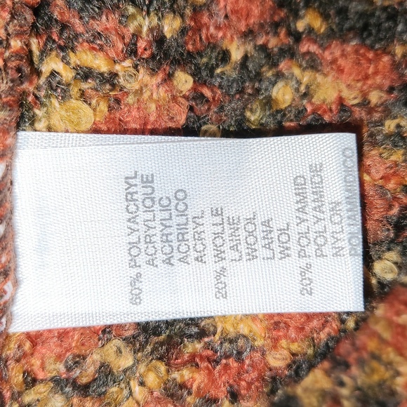 Italian Boucle Knit Turtleneck Sweater - Picture 3 of 8